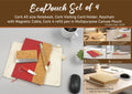 EcoPouch Red Executive | 4-Pc Cork Gifting Portfolio Set