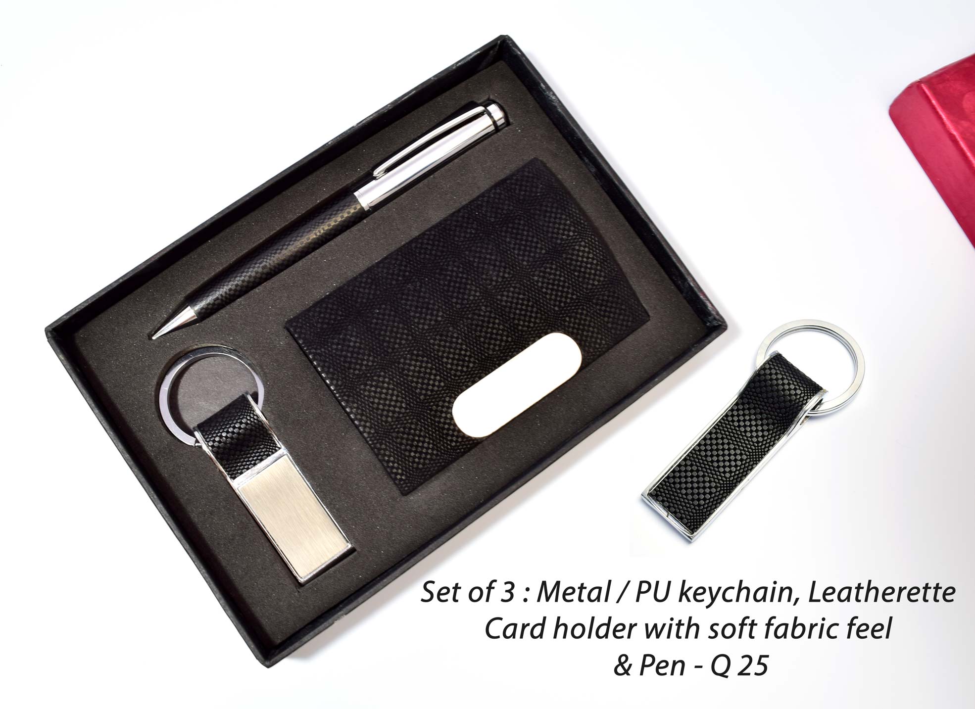 Soft Fabric Feel Leatherette | 3-Pc Professional Trio