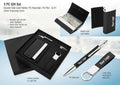 Silver Laser Card Holder Duo | 3-Pc PU Signature Set