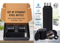 Noir Stainless Steel Bottle Duo | Premium Insulated Set