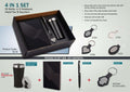 Steel Tall-Sipper Ensemble | 4-Pc A5 Notebook, Pen & Accessory