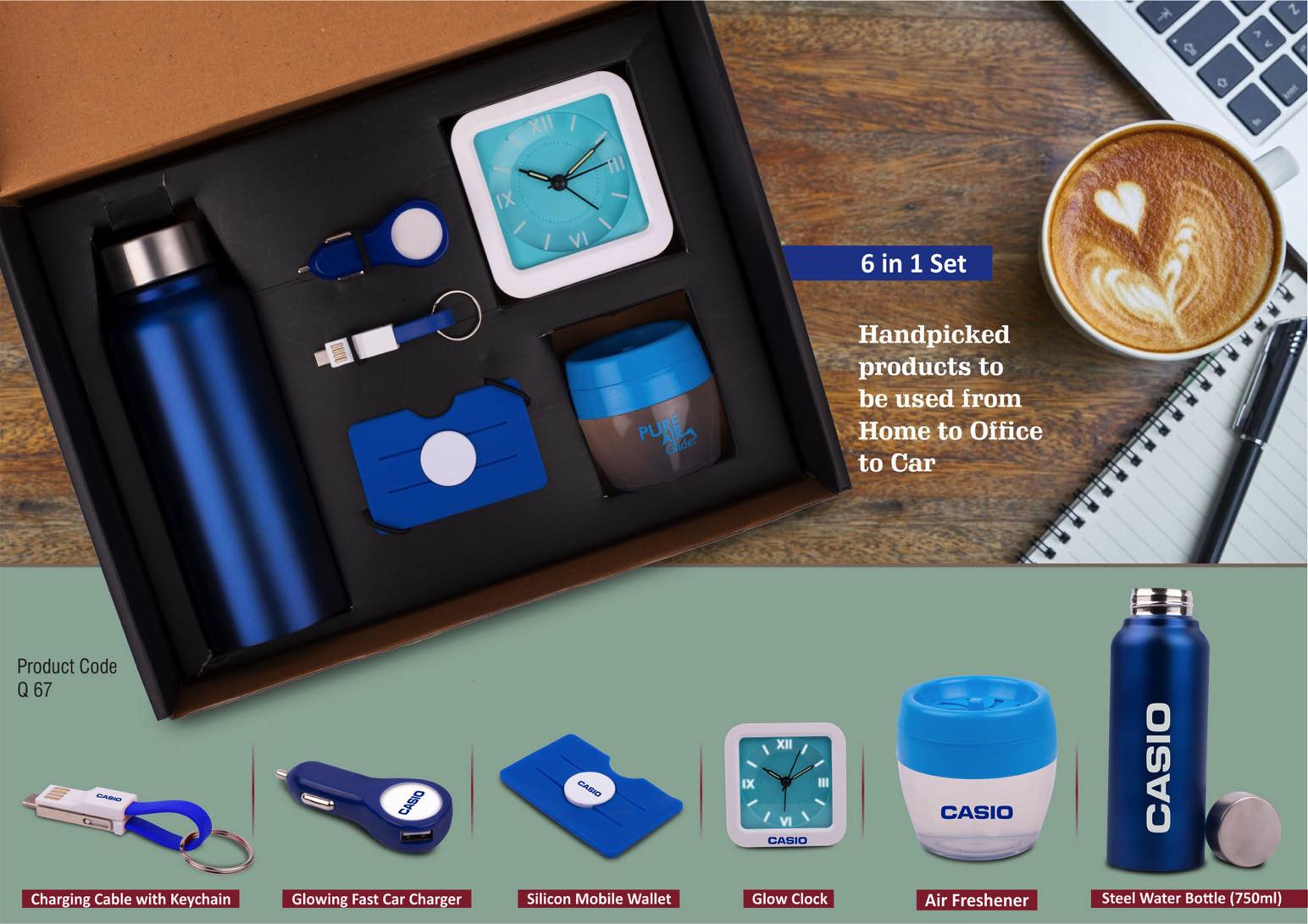 Silicon Mobile Wallet Duo | 6-Pc Glowing Bottle Suite