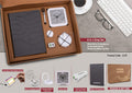 Gray Pro-Grand 6-in-1 | Fast Car Charger, Glow Clock & Notebook