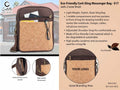 Two-Tone Cork Messenger Suite | Eco-Friendly Sling bag