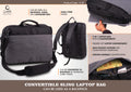 Convertible Two-Tone Executive | Sling Backpack Laptop Suite
