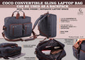 Coco Convertible Sling Backpack | Two-Tone Laptop Excellence