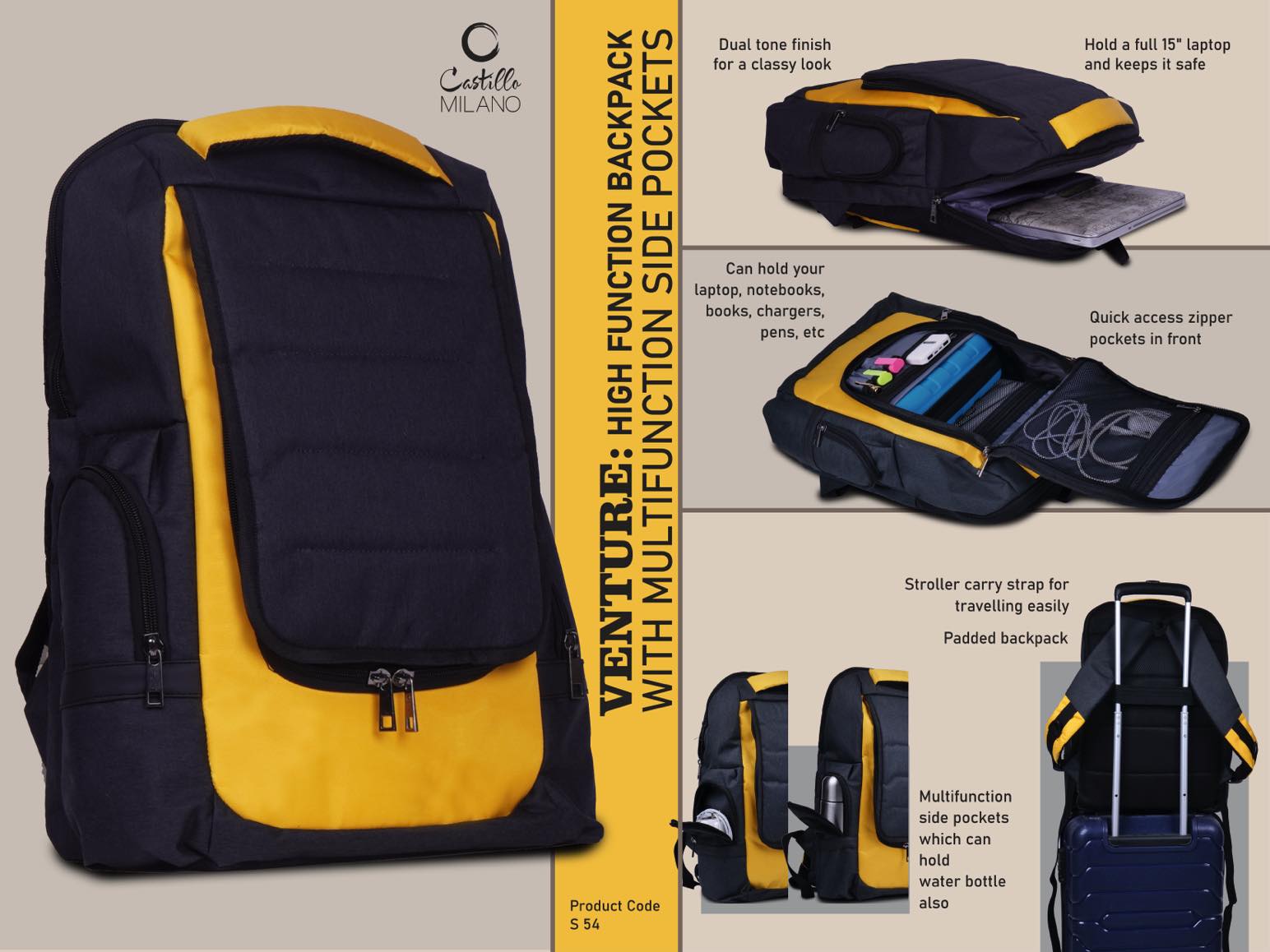 Venture Multifunction Backpack | High-Capacity Travel Excellence